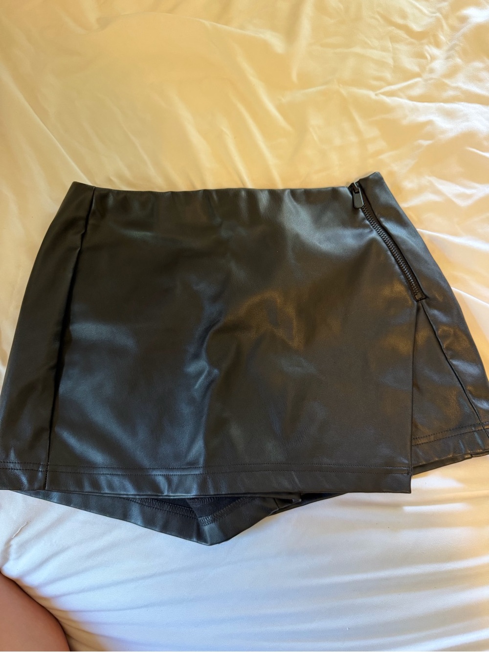 Mini Leather Skort